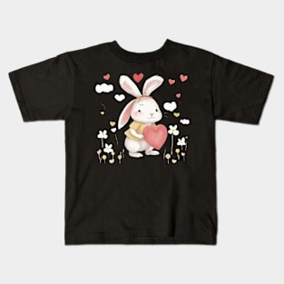 Sweet Bunny, Heart Kids T-Shirt